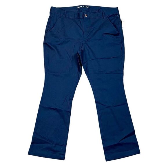 New! NWT Old Navy Blue Bootcut Stretch Uniform Pants 16P - Picture 1 of 11